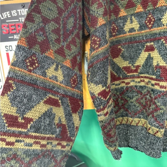 Sears Men's Crewneck Sweater - Multicolor Geometric - Picture 6 of 10